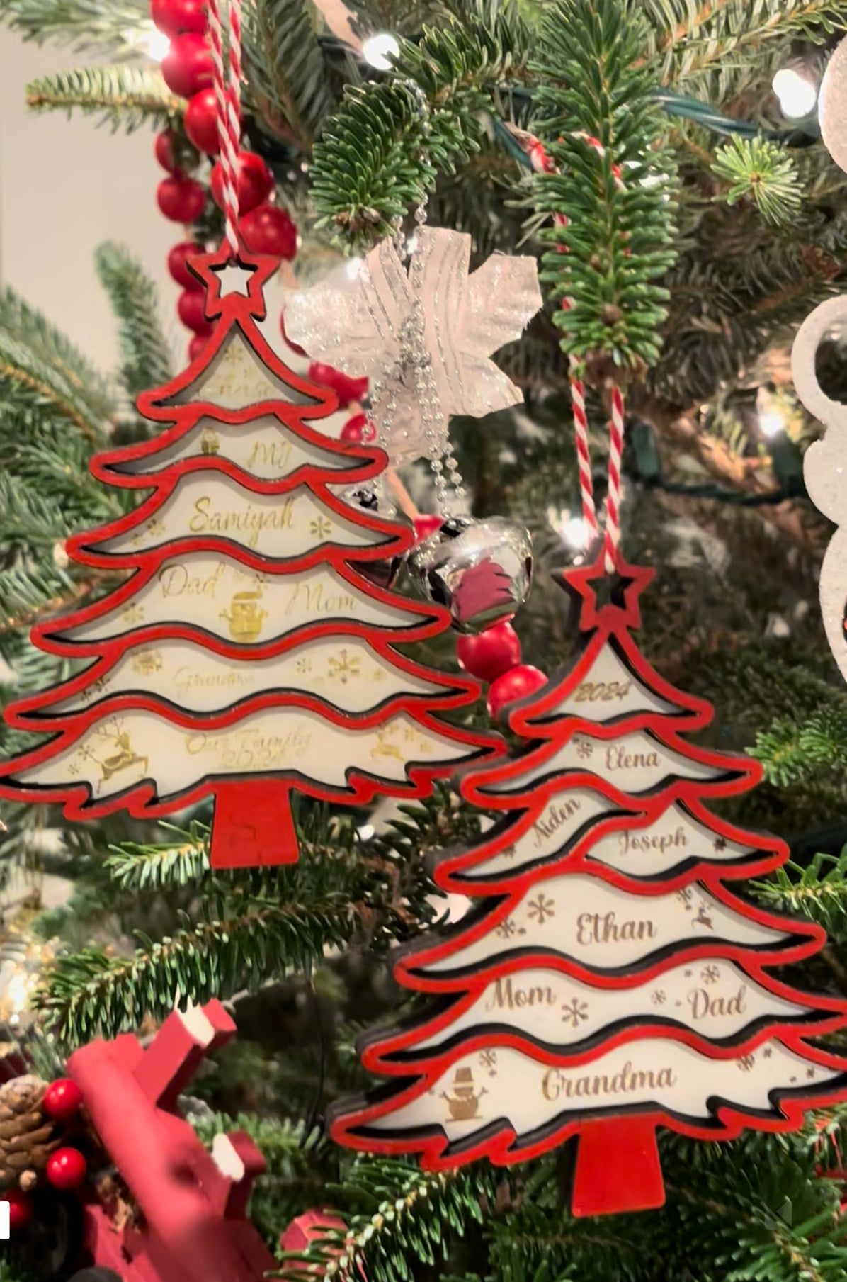 Family Christmas Tree Ornament