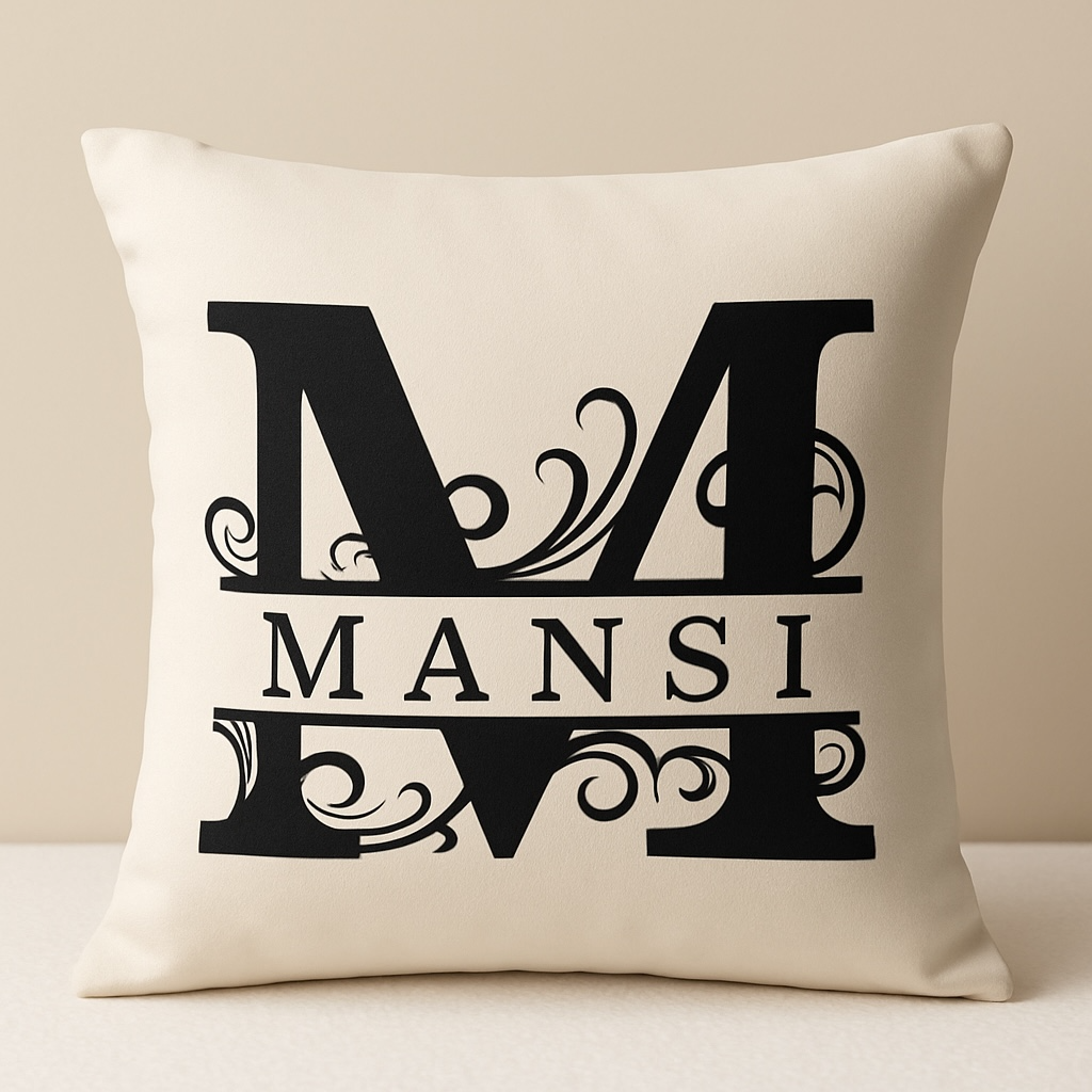 Monogram Throw Pillow