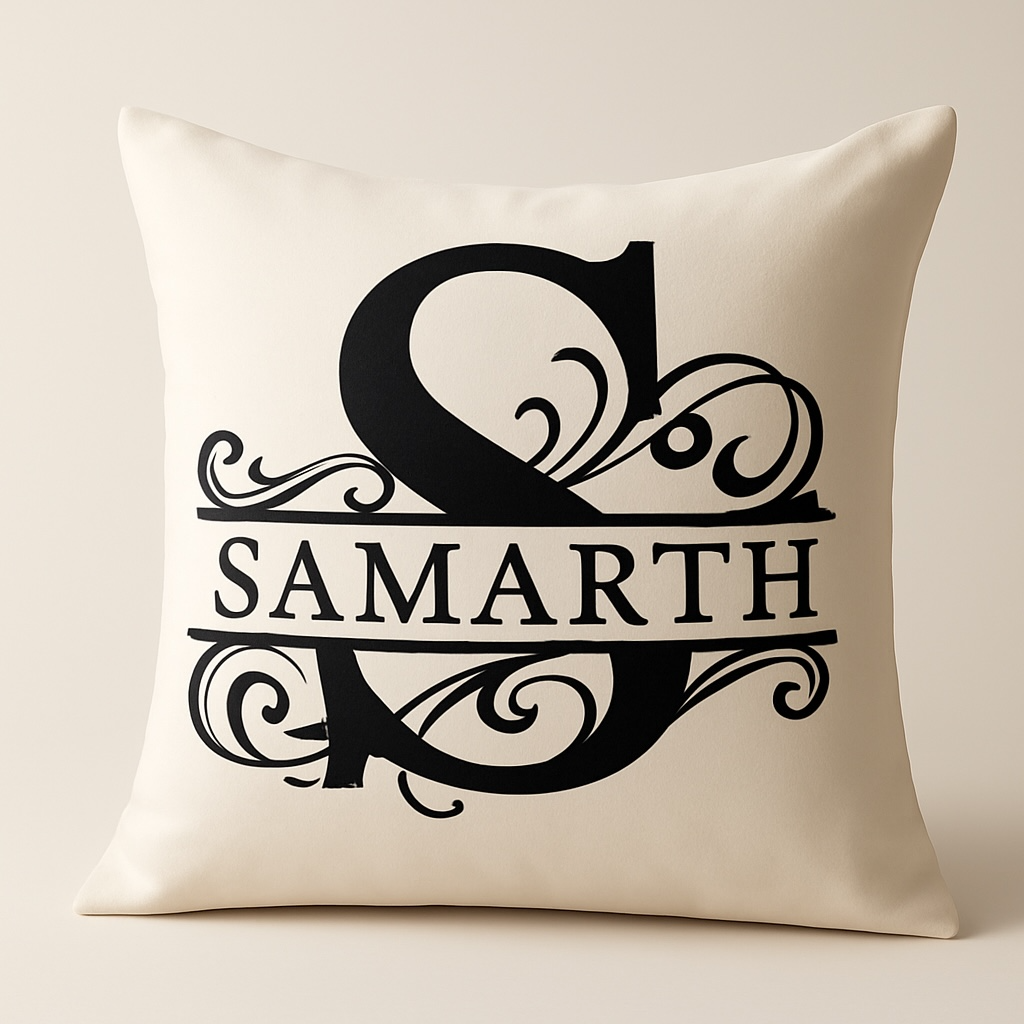 Monogram Throw Pillow